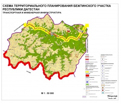 Карта цунтинского района