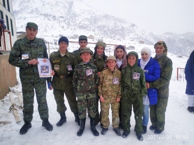 В МКОУ «Нахадинская СОШ» прошло мероприятие посвященное празднику - Дню защитника Отечества   «Есть такая профессия – Родину защищать»