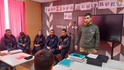 В МКОУ «Бежтинская СОШ»  прошла встреча с участником СВО