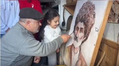 Активисты Движения Первых провели встречу с мастером-  художником Рамазаном Шейховым